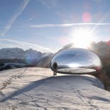 Capsule-Alps-futuristic Futuristic Egglike Alpine Capsule technology nature architecture